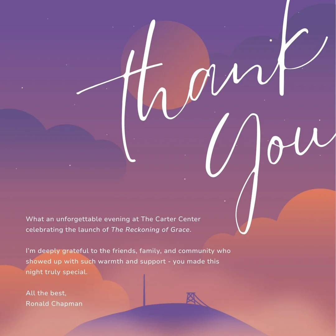 💫 My heart is full.

Thank you to everyone who joined me at The Carter Center for the Atlanta launch of The Reckoning of Grace. What an incredible evening of connection, conversation, and community.

Your presence, your questions, and your energy ma