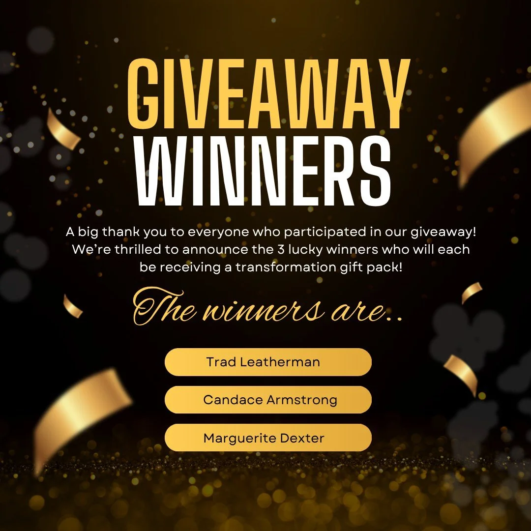 ✨ We have our winners! ✨

Thank you to everyone who entered the Transformation Gift Pack Giveaway in celebration of The Reckoning of Grace. We&rsquo;re excited to announce that the three randomly selected winners are:

🎉 Trad Leatherman of Kentucky
