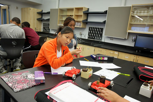 Buford's STEM-based curriculum integrates engineering design into each of the science classrooms