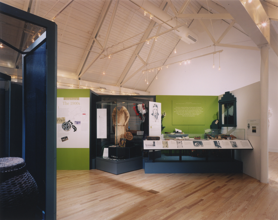 Exhibits within the controlled environment of the new museum gallery. 