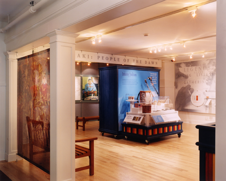 The museum lobby inside the renovated portion of the facility