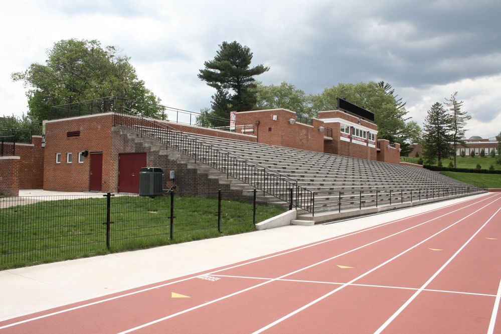 The stadium renovation seamlessly integrates new ADA-compliant restrooms and concessions into existing vocabulary.