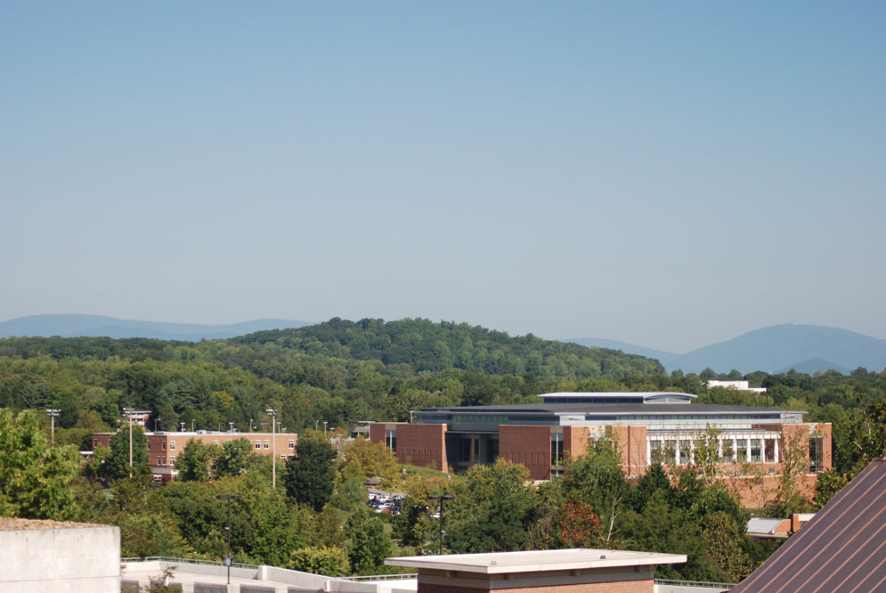 The arena is nestled in the gently rolling hills of the Virginia piedmont. 