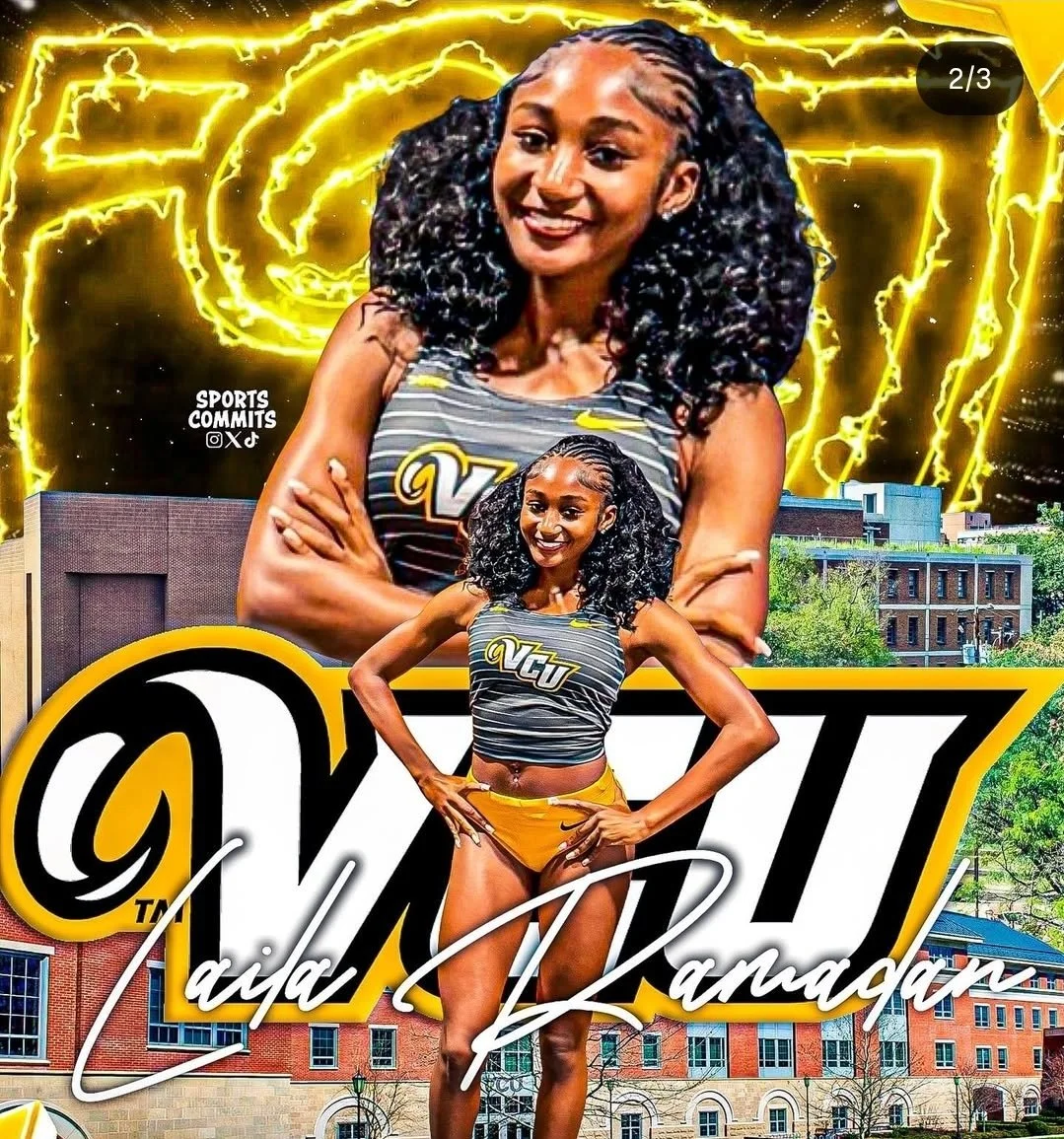 Track athlete commits to a college scholarship with coaching help