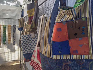 Caryne Mount Displays Purses and Scarves