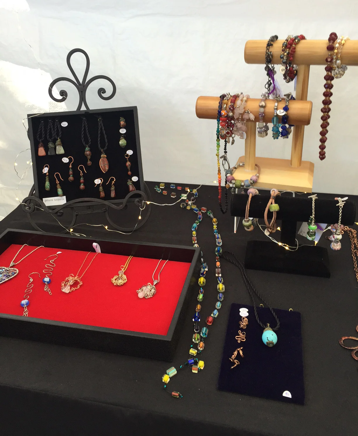 Rhonda's Display at 2016 Art Under the Oaks Show