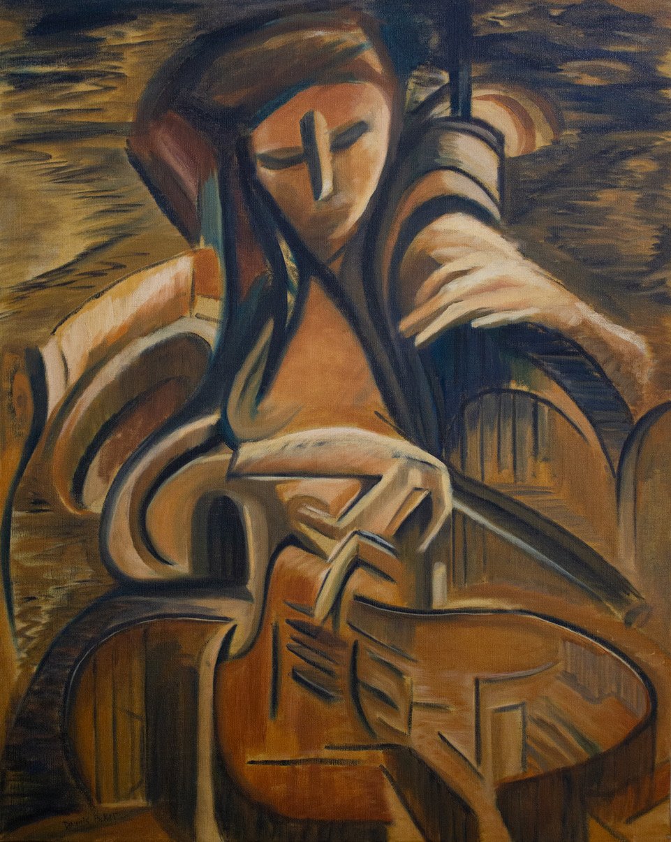  Cello Player 24x30 Oil On Linen $2500