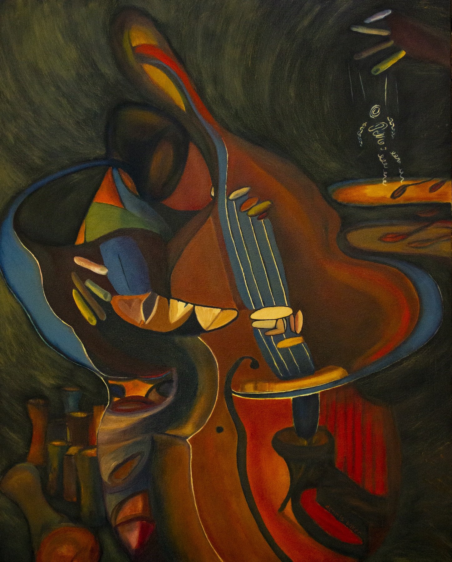 Flamenco Bass 24x30 Oil on canvas $3500 Reproductions Avail $350