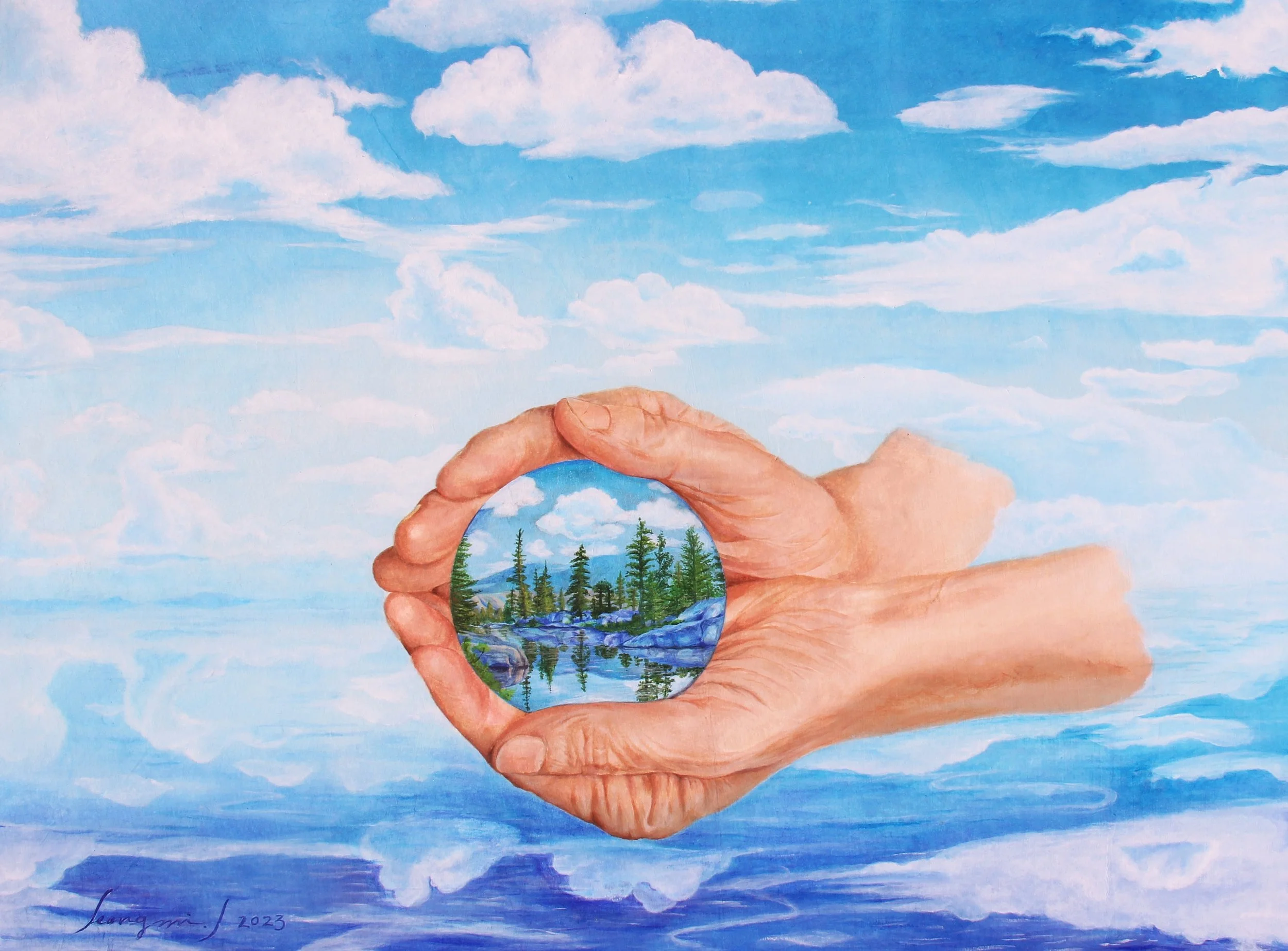 05. 18 x 24 inches, My little world, 2023.JPG