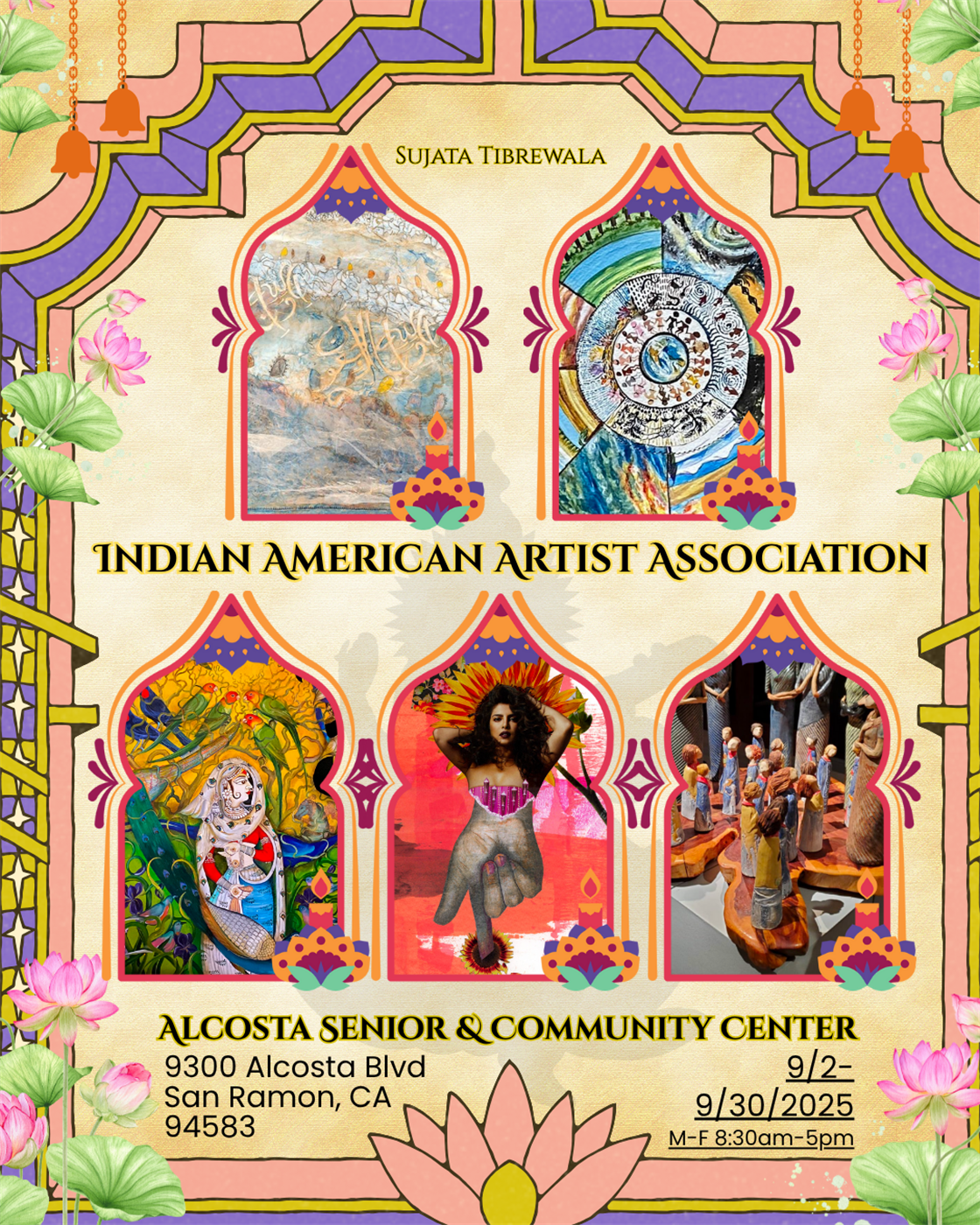 Indian American Artist Association Art Exhibit at the Alcosta Senior & Community Center Gallery