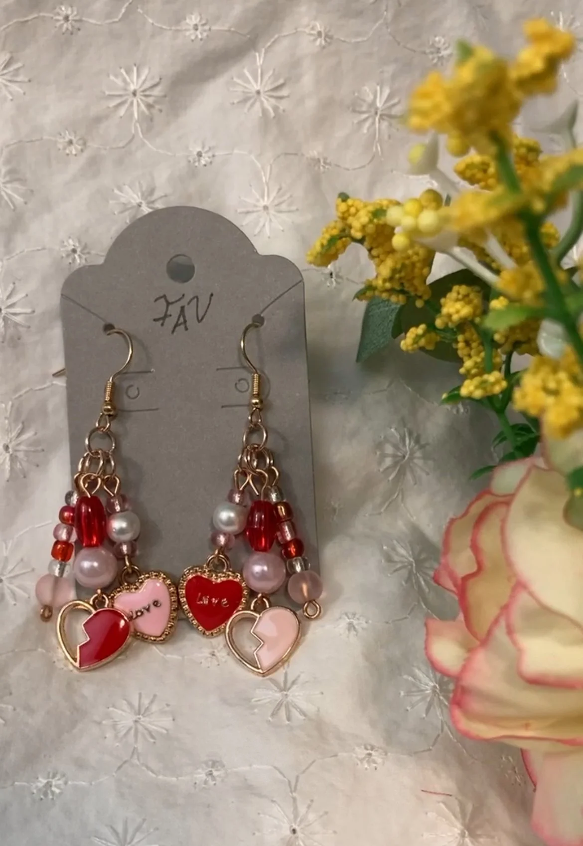 red pink heart cluster earrings.jpg