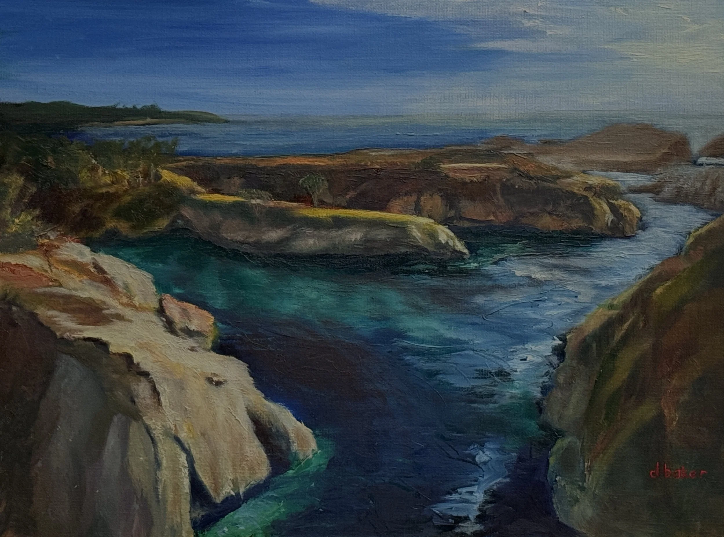 Baker_Dennis_Pelican Point at China Cove_ Oil_14x18.jpg