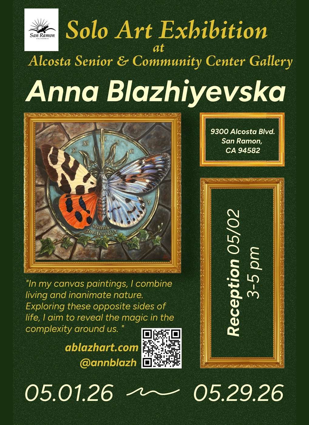 Anna Blazhiyevska Solo Exhibition