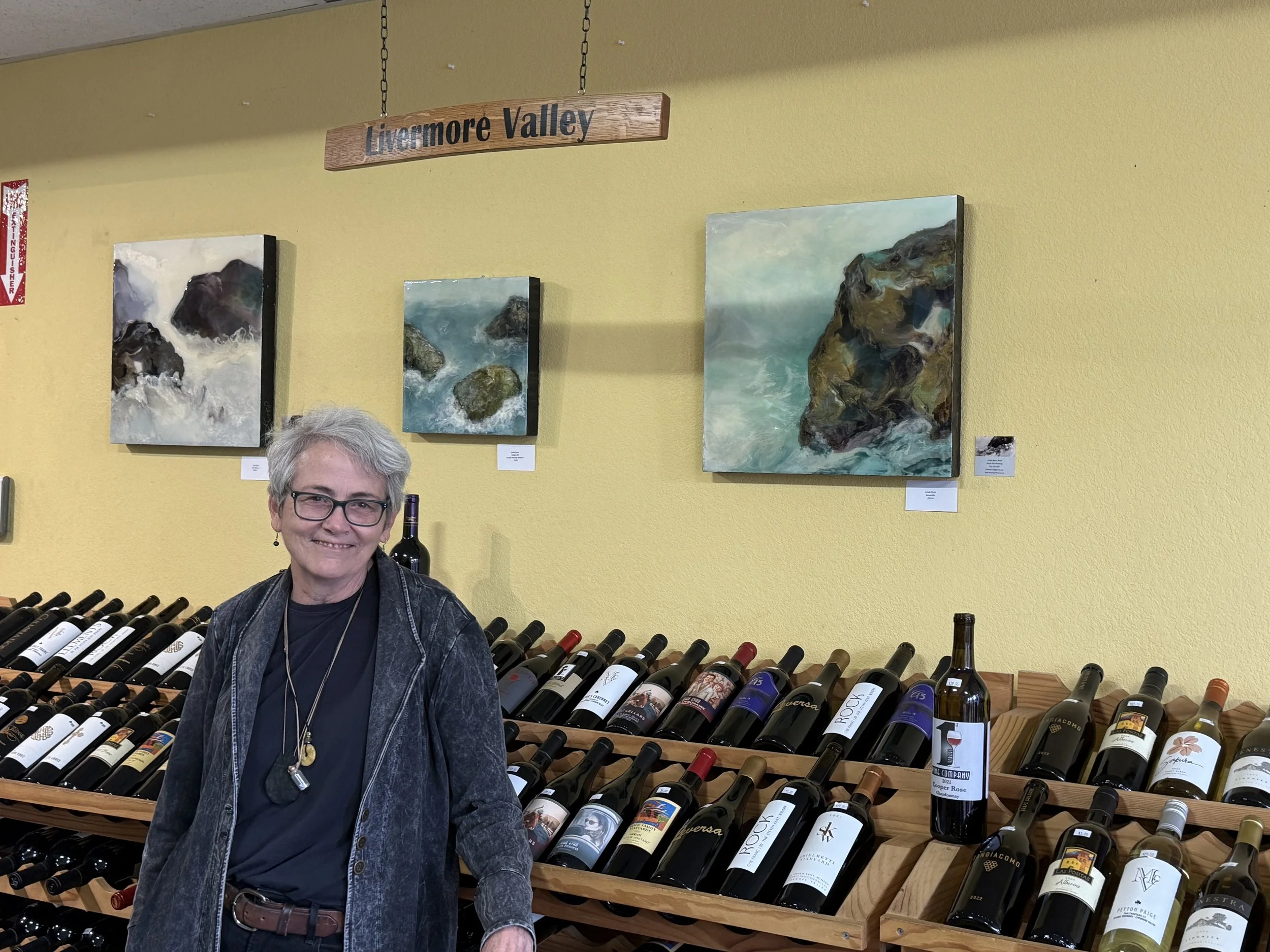 Linda Ryan and Dennis Baker are showing their Paintings  at First Street Wine Co