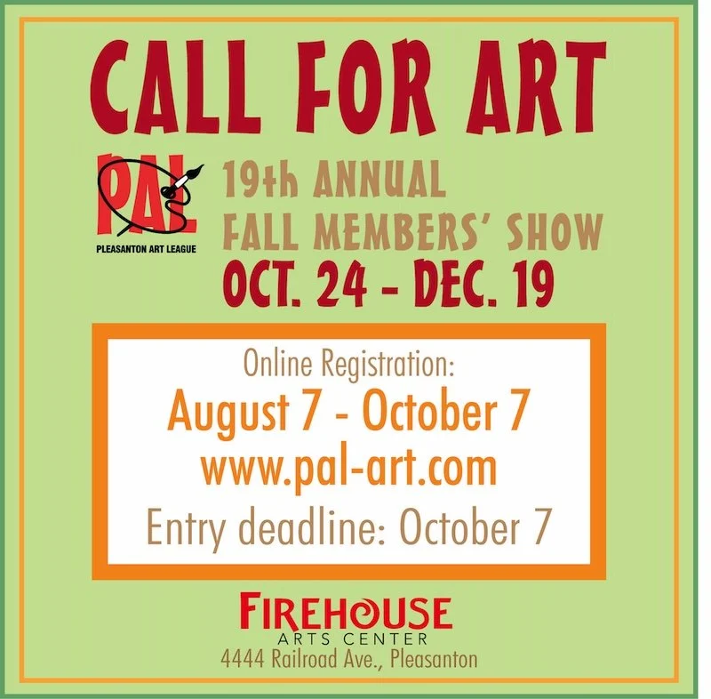 Pleasanton Art League (PAL)  19th Annual Fall Member's Show
