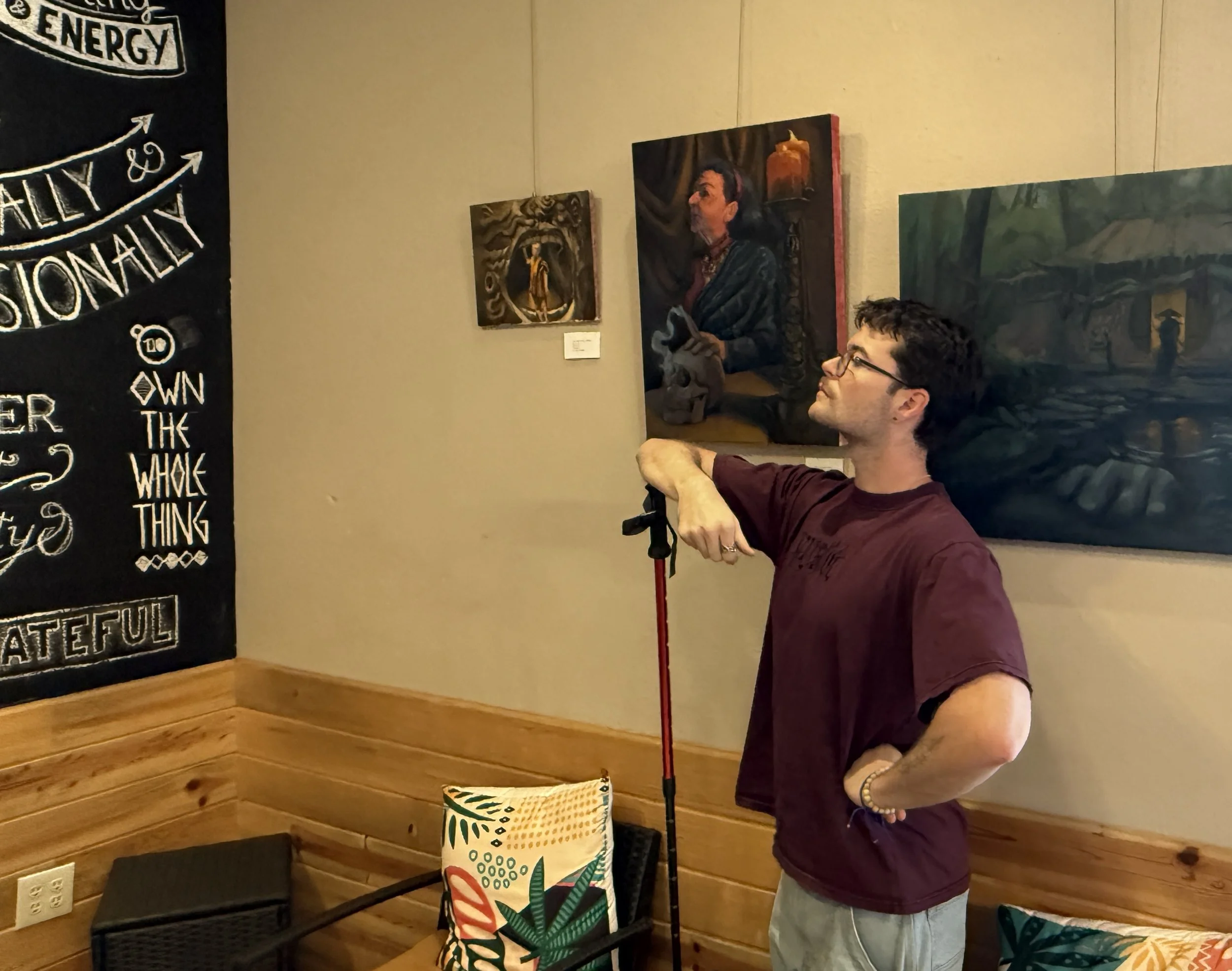 Panama Bay: Cameron Songey is showing his paintings