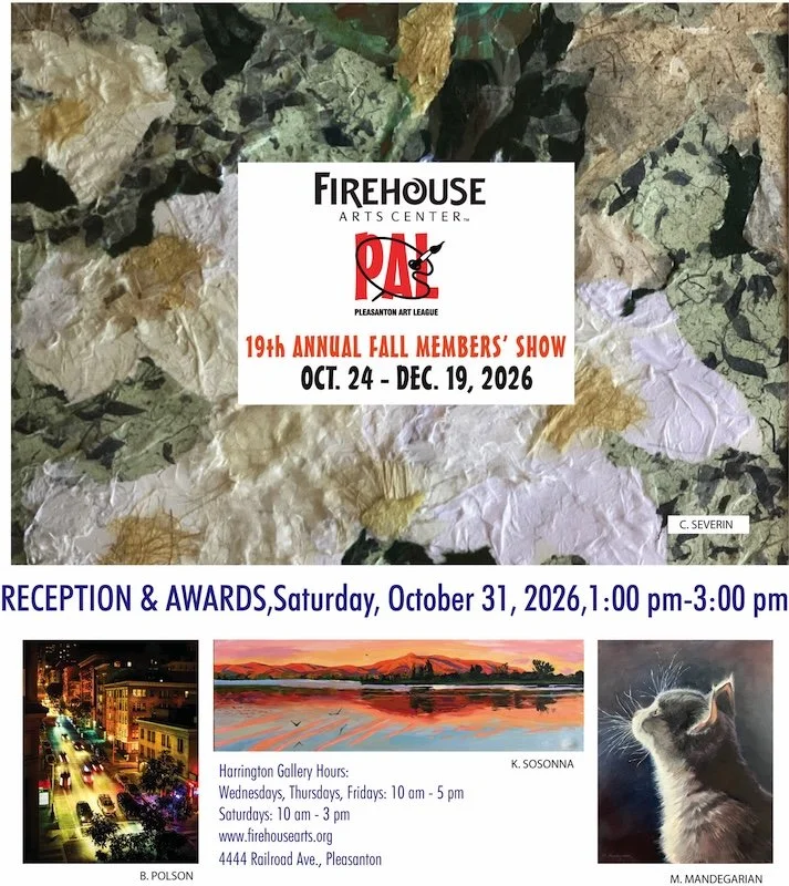 Pleasanton Art League (PAL) 19th Annual Fall Member's Show