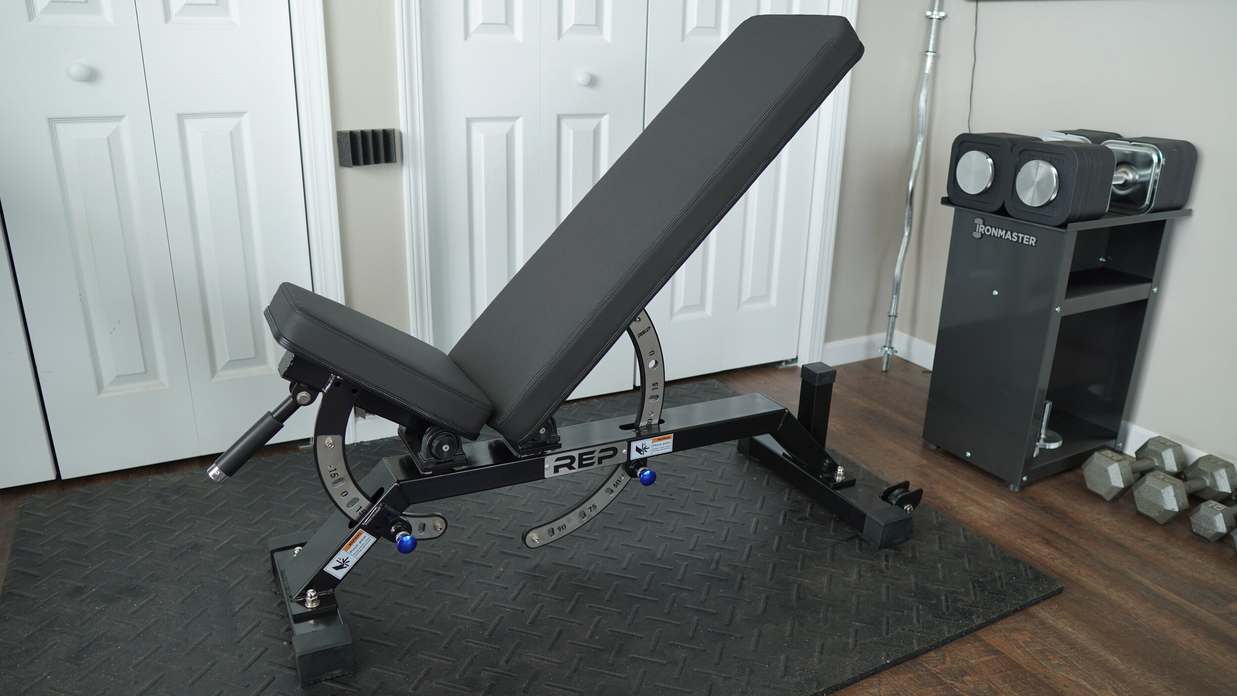 BEST Adjustable Bench for Garage Gym - REP AB-5100 Review (Video)