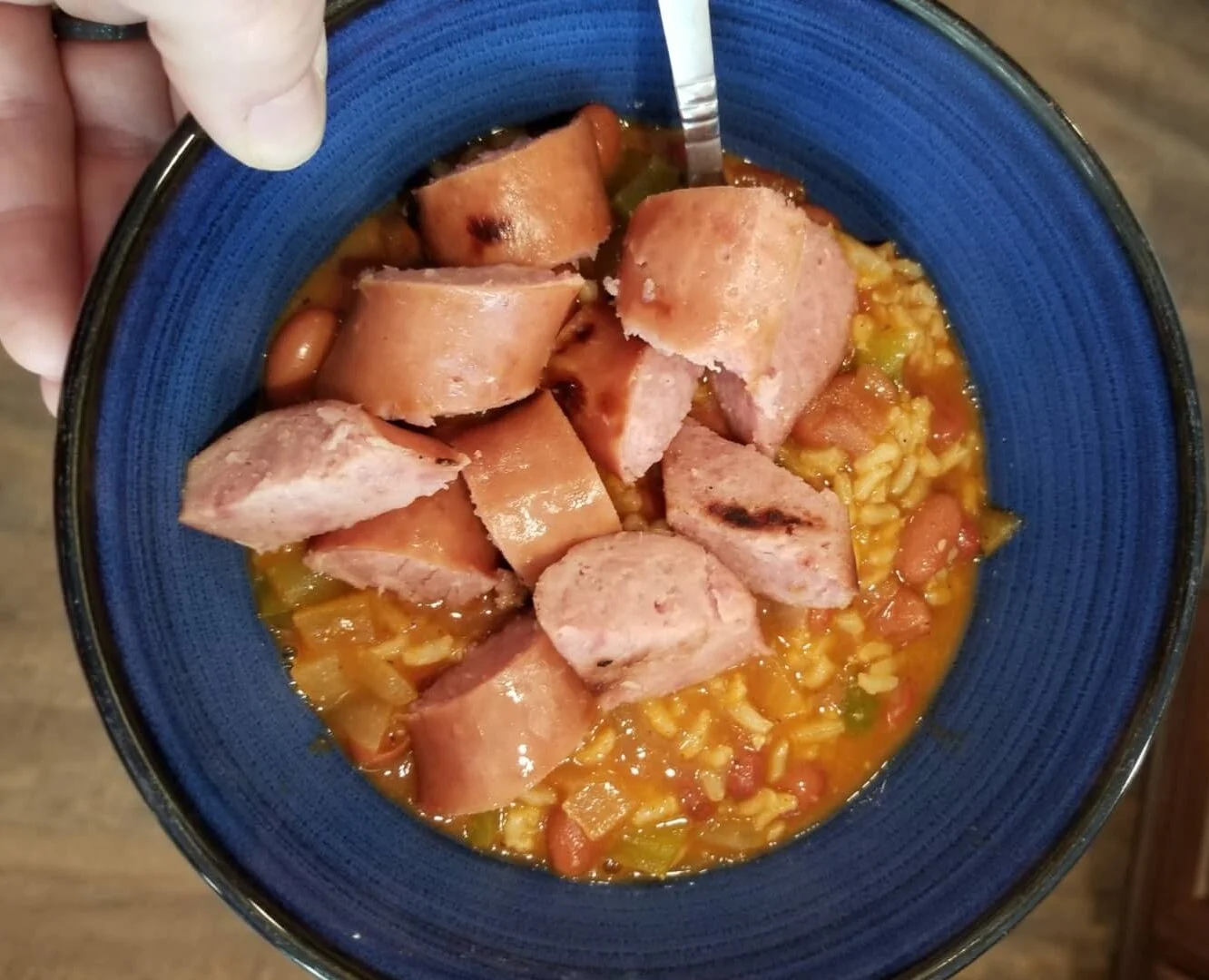 Cajun Red Beans &amp; Rice with Turkey Sausage