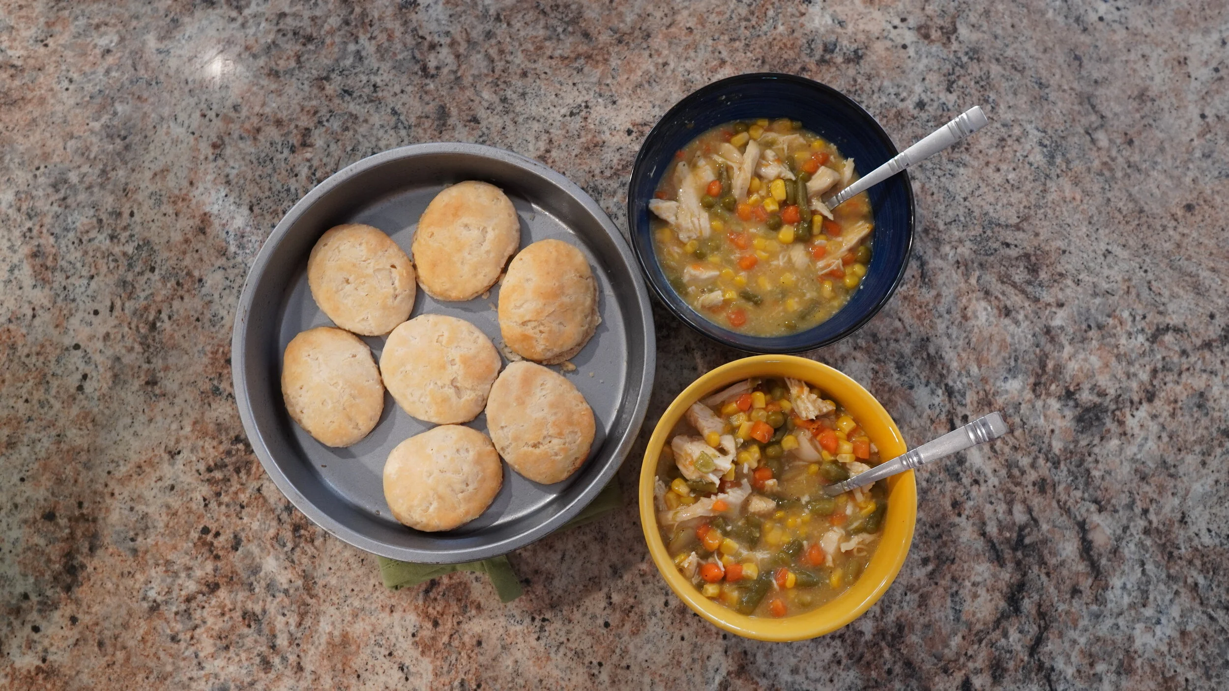 High Protein Chicken Pot Pie Soup