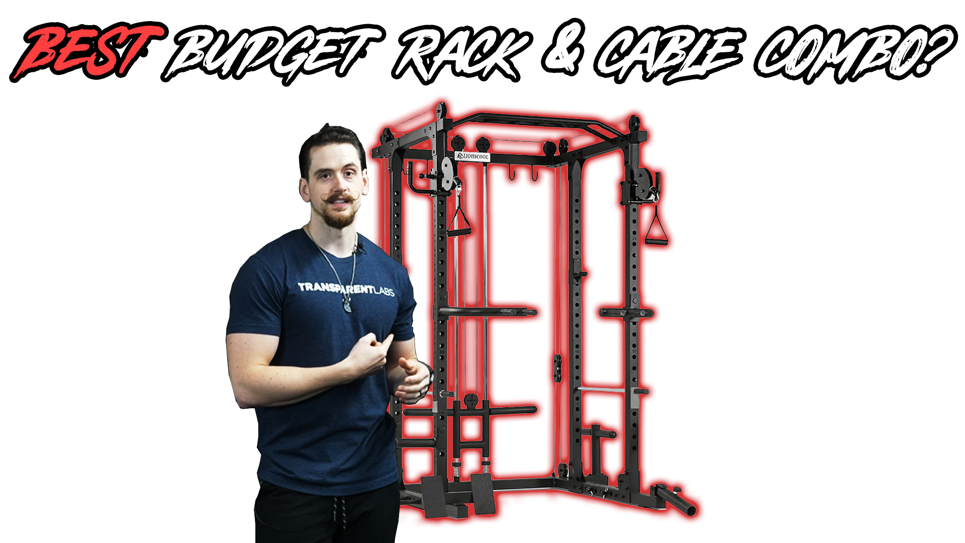 BEST Budget Rack and Cable Combo | LIONSCOOL Master Power Rack and Pulley System