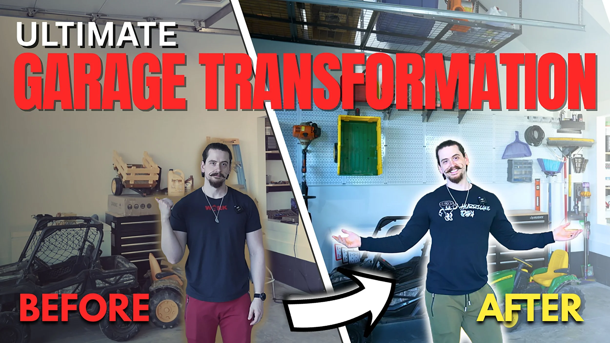 ULTIMATE Garage Transformation | Wall Control Pegboard Organization (Video)