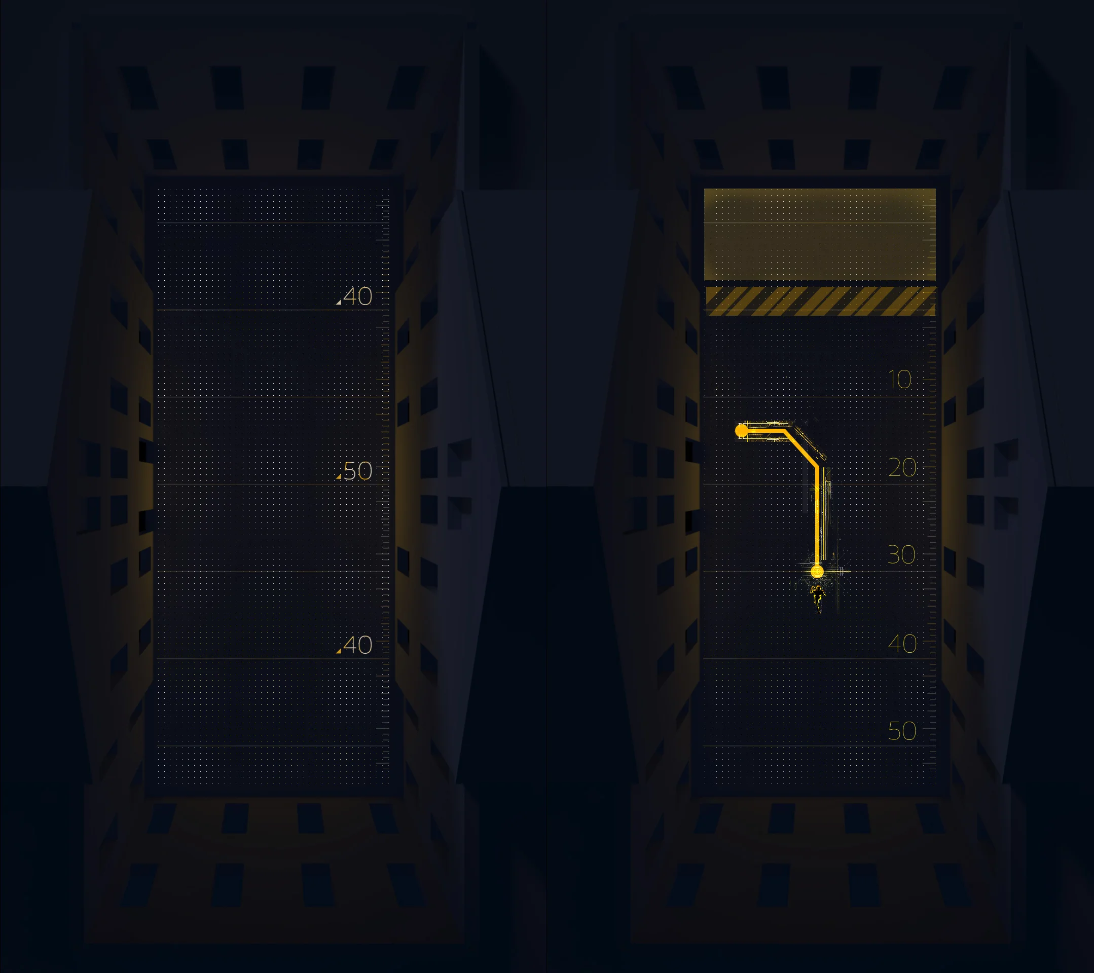 Visual explorations for field grid and player running paths.