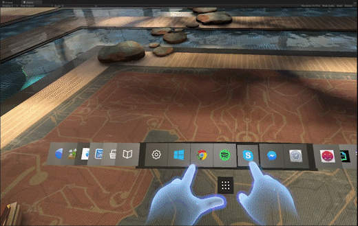 Prototype for infinite apps chips scroll. Scroll on both sides.)
