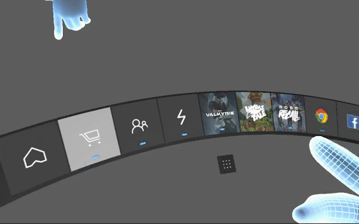 “Where is my VR panel” bottom fetching light indicator.