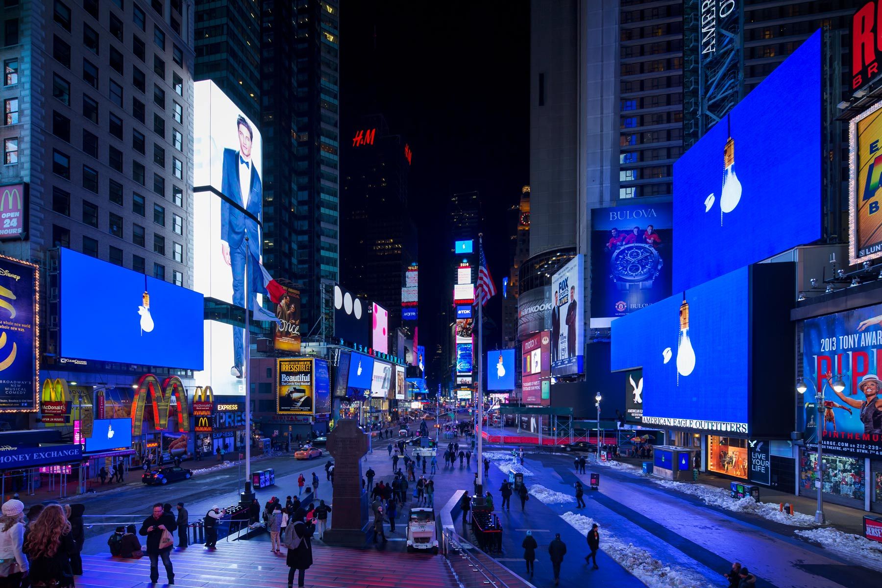 JIKAI , Midnight Moment, Times Square, February 2014 Photo by James Ewing