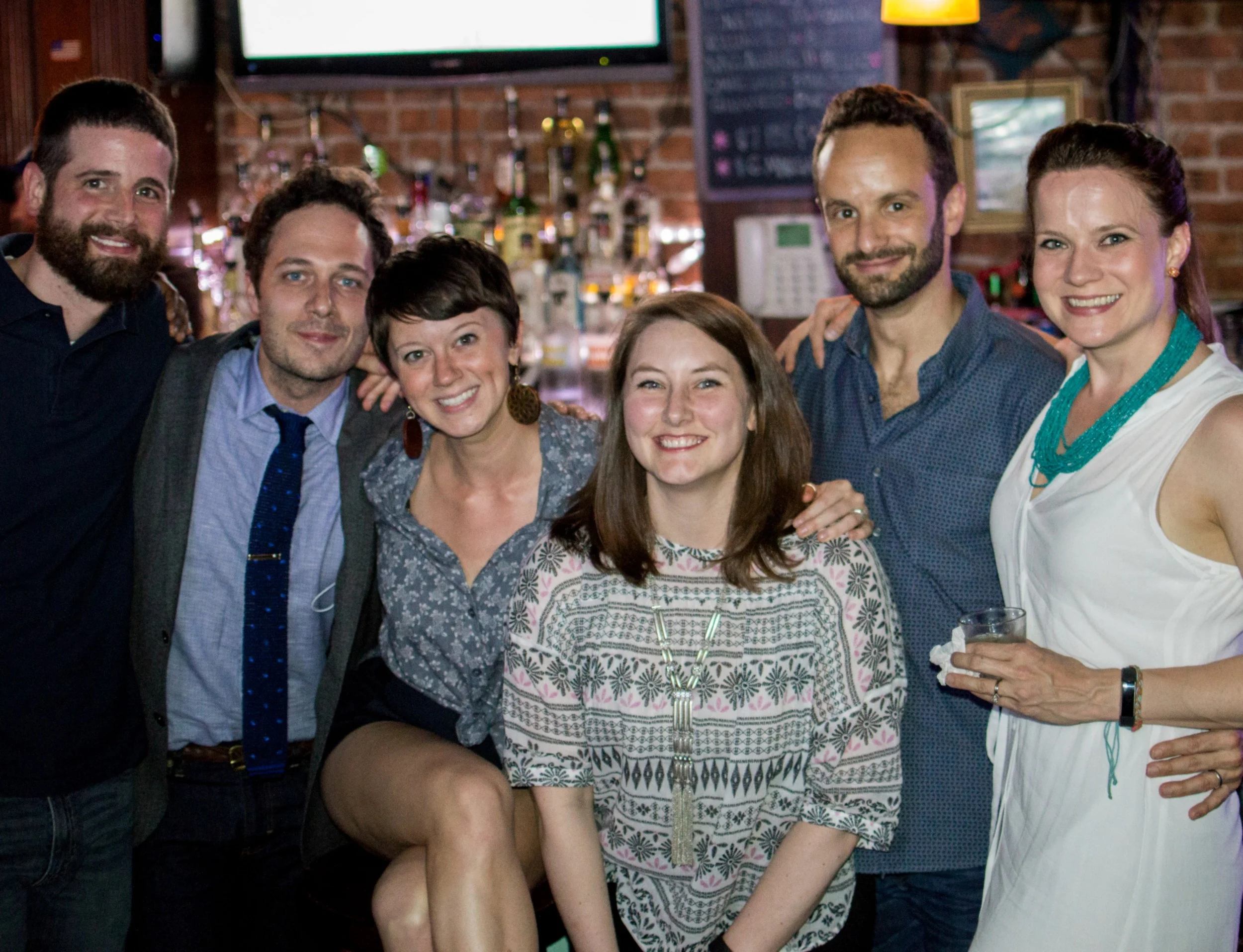 Aaron Mooney, Phil Pickens, Ashley Grombol, Erin Mooney, Nick Mills and Amelia McClain.