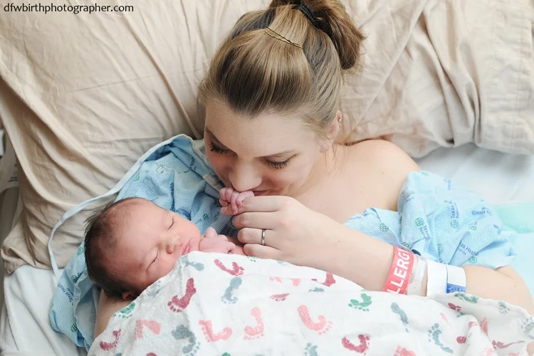 Me with Judy, the day after her birth. Photo courtesy of Lynsey Stone Photography. 