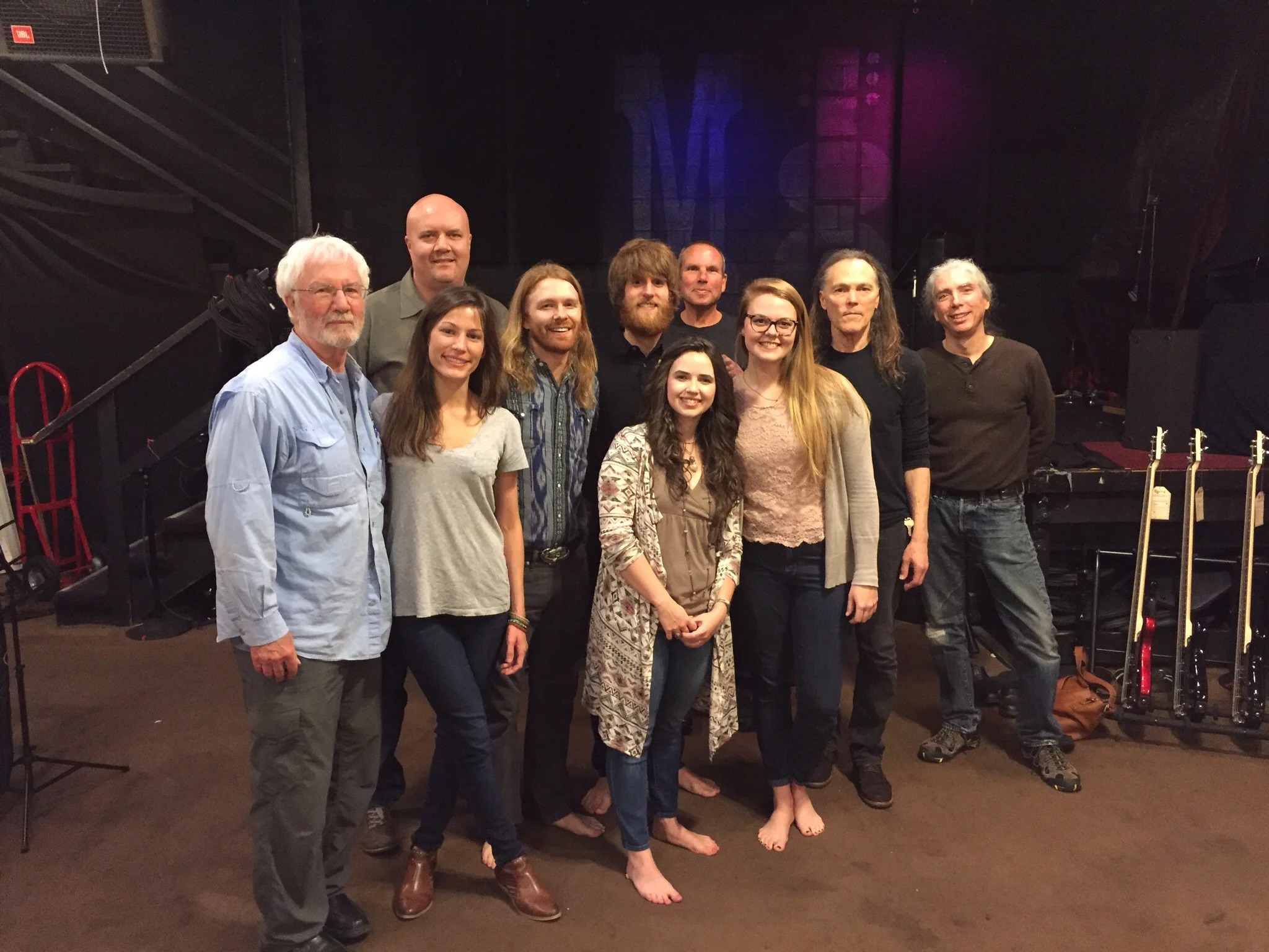 We played an impromptu performance at the legendary McCabe's Guitar Shop in Los Angeles. Here we are joined by our friends, producer Chuck Plotkin, Mary Aldrich and Erik Steigen of USA Media Rights, Louis Galper of McCabes, Timothy B. Schmitt of The Eagles, and engineer/producer Hank Linderman. 
