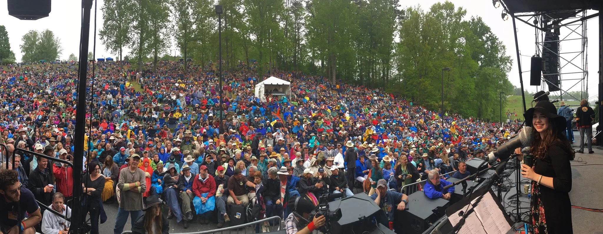 Noah and the Hillside Album Hour crowd. Photo Credit: Lindsay Lou!