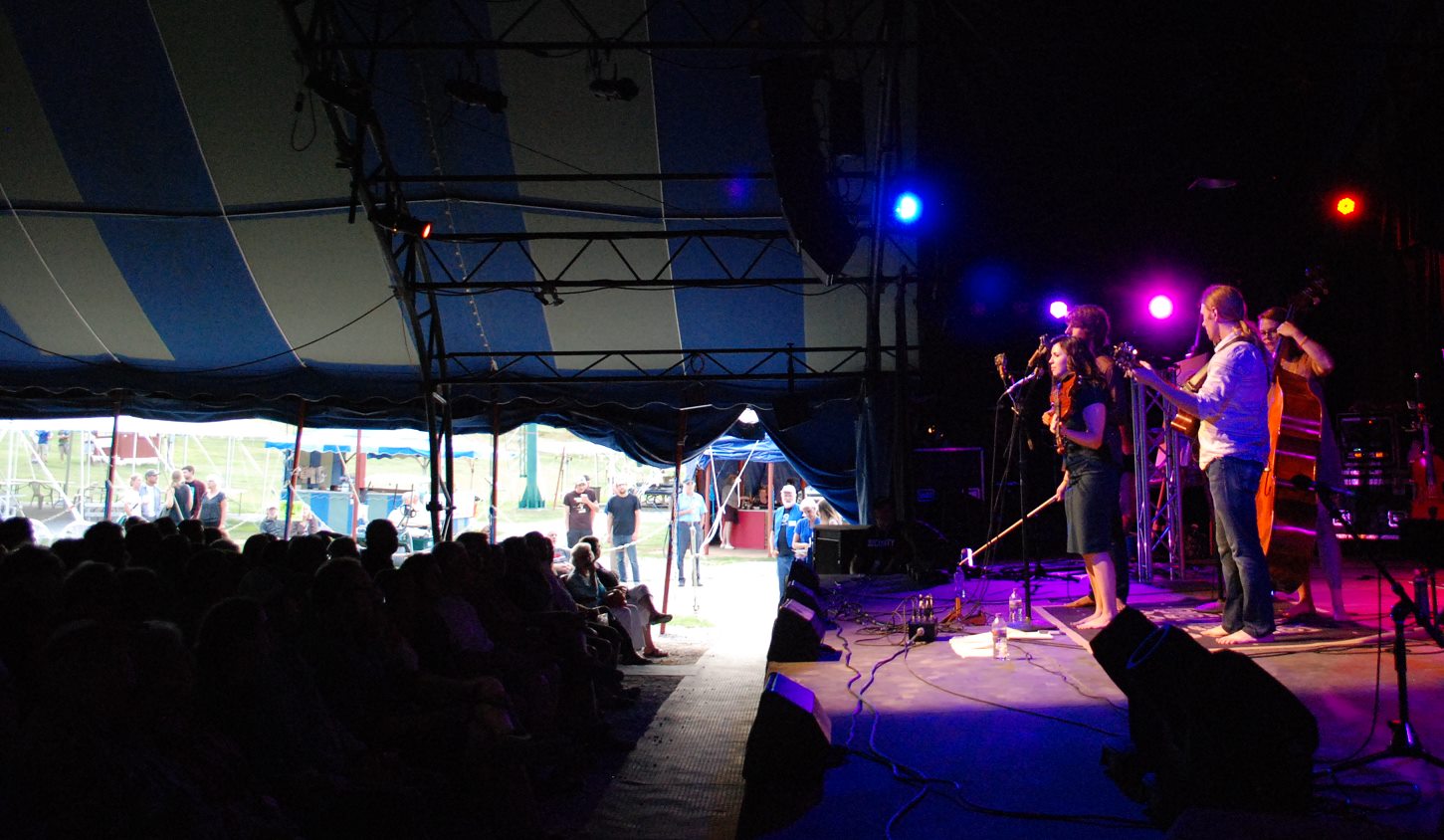 Bayfield's fabulous Big Top Chatauqua is one of the most unique venues we've ever played!