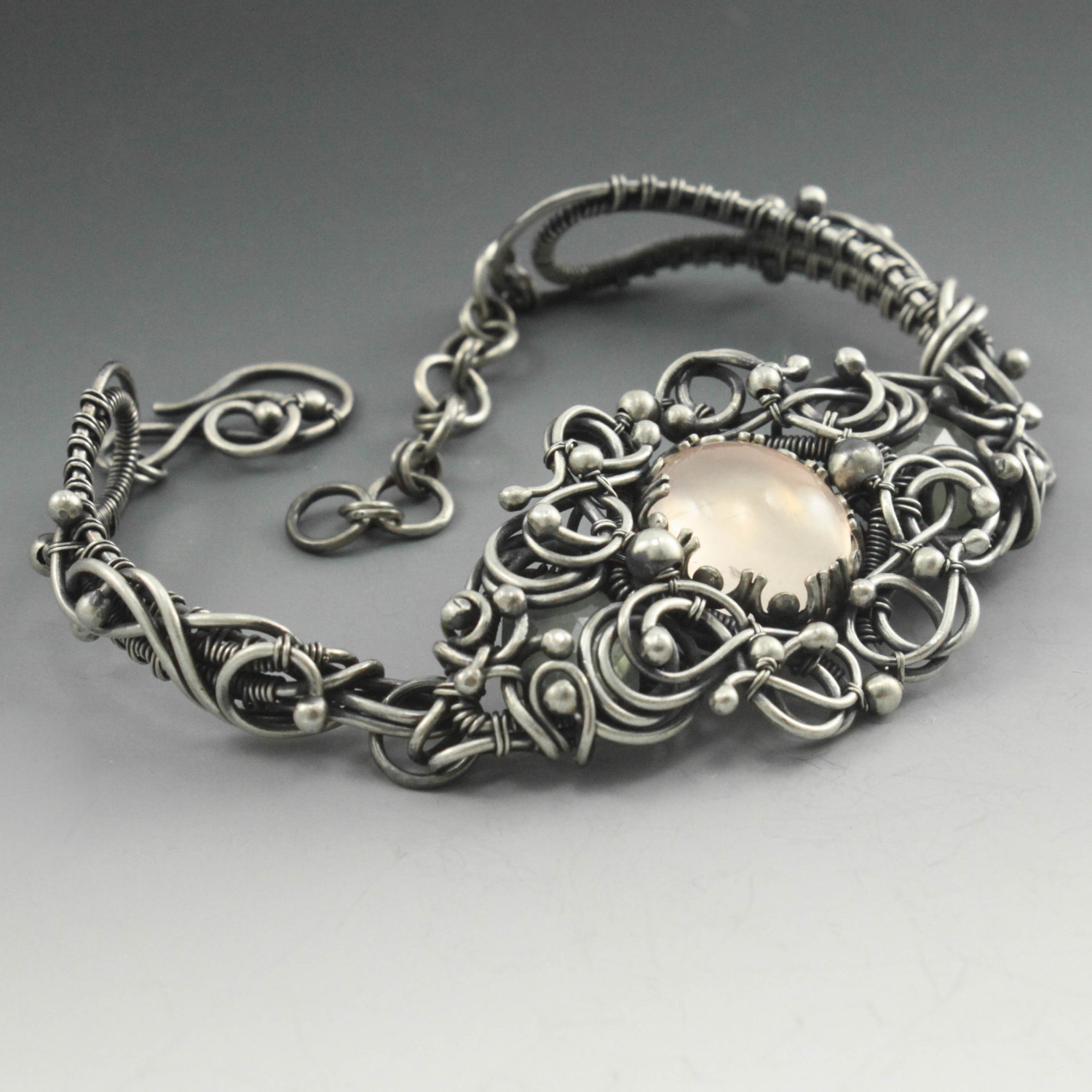 Artisan-Bracelet-Apache-Plume-Rose-Quartz-Prehnite-Sabrinah-Renee