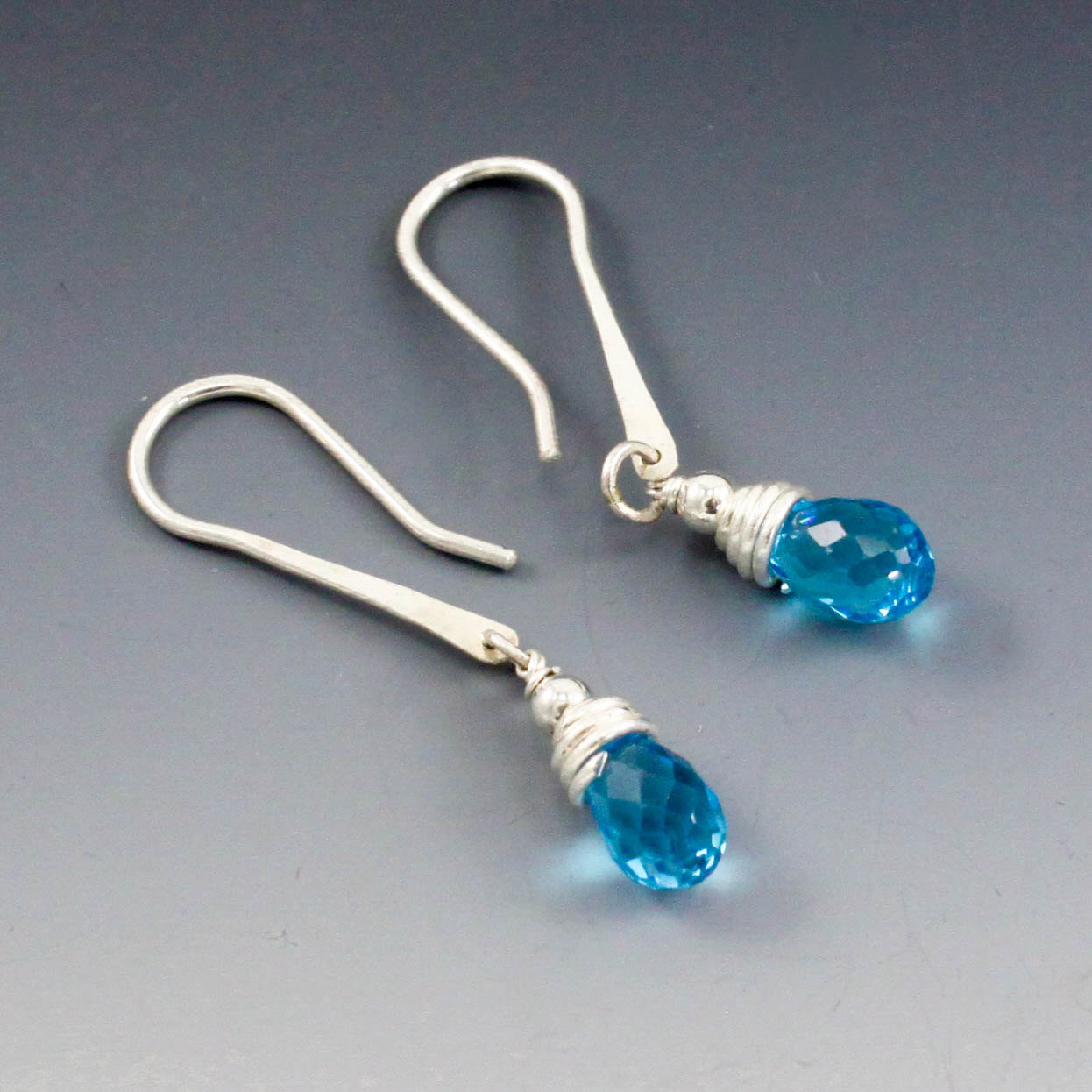Blue-topaz-wire-wrapped-dangle-earrings-Sabrinah-Renee