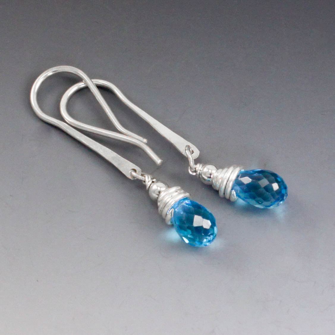 Blue-topaz-wire-wrapped-dangle-earrings-Sabrinah-Renee