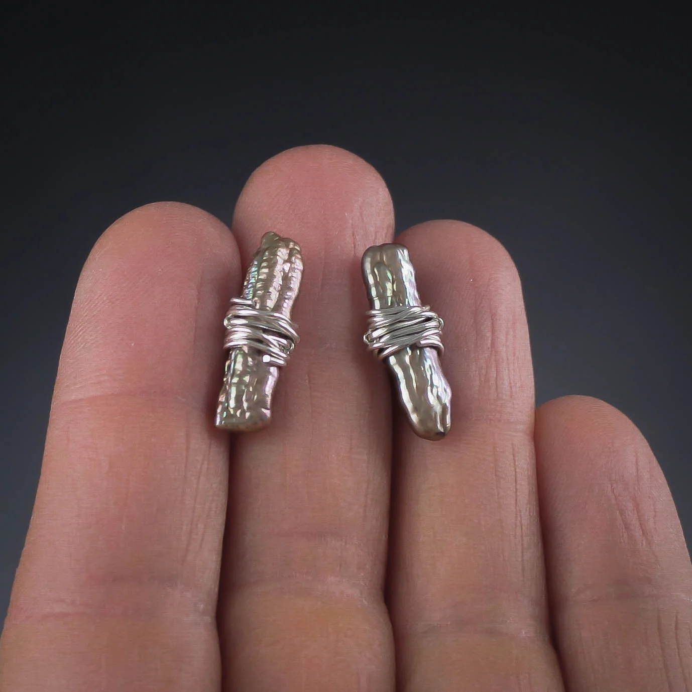 Champagne-Pearl-Bar-Studs-Contemporary-Minimalist-Post-Earrings-by-Boutique-Jeweler
