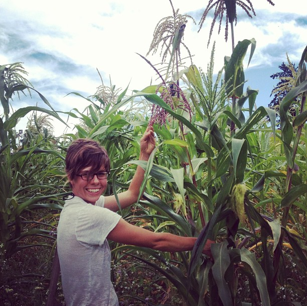 Kayta in our first Floriani field in 2013