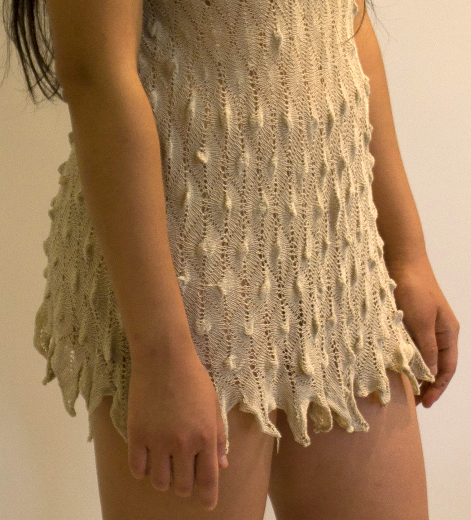 Knit snakeskin. Japanese linen.