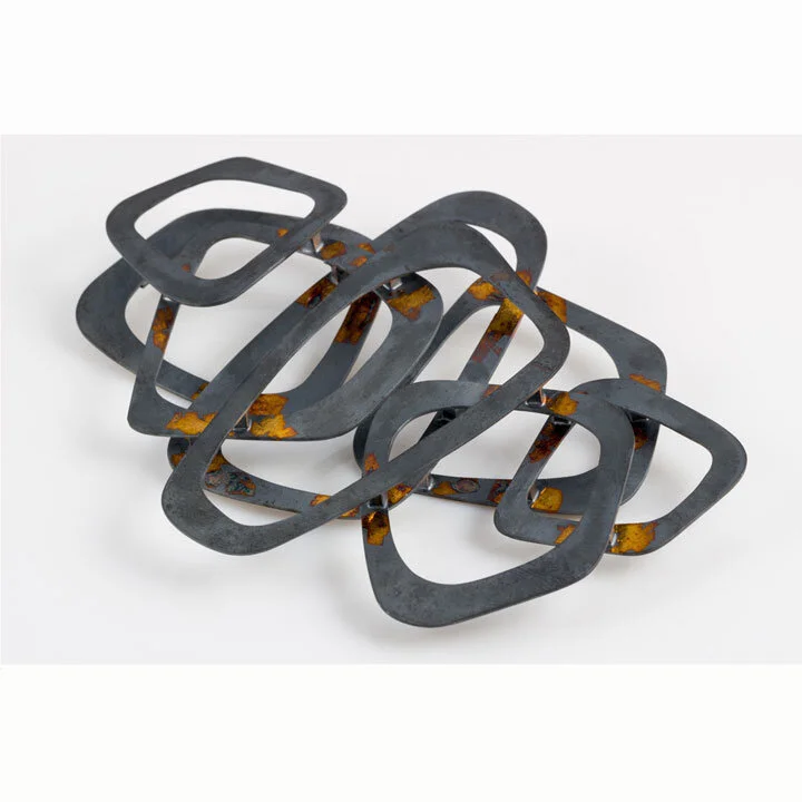 silver and keum boo brooch