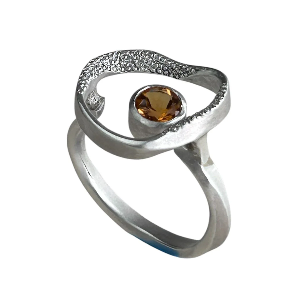 anillo satelite medusa citrino.JPG