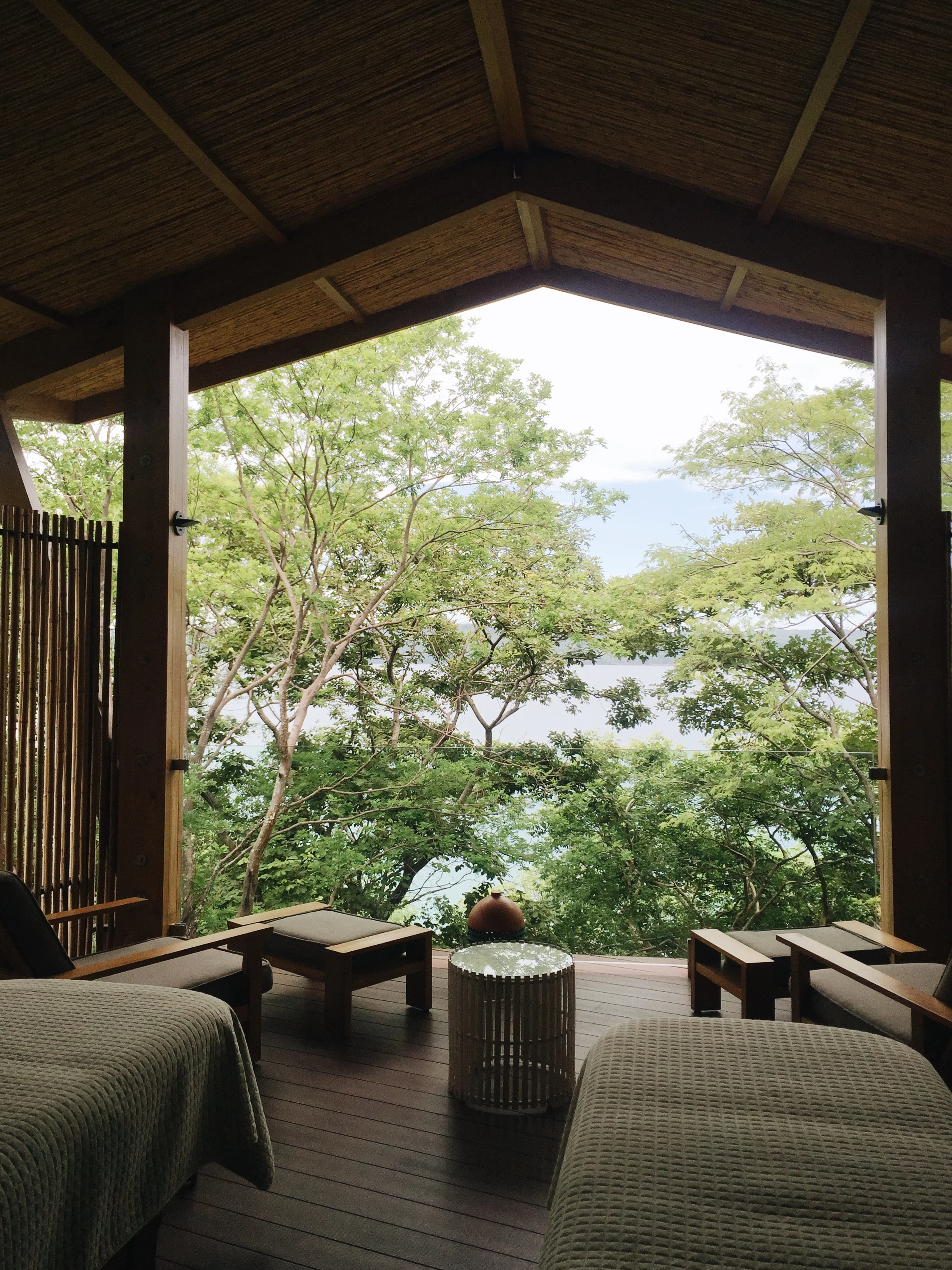 Massage with a view at the Andaz Papagayo .