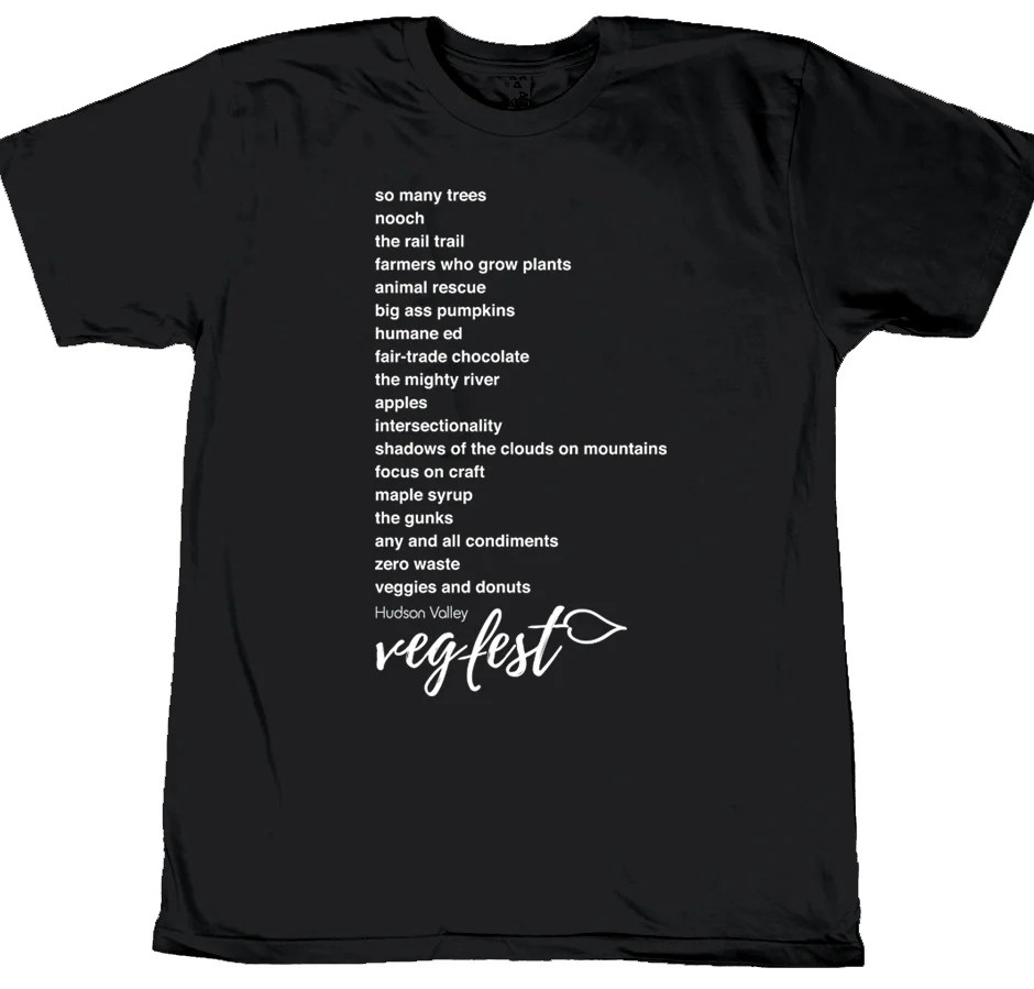 HUDSON VALLEY VEGFEST TEE (2018 edition)