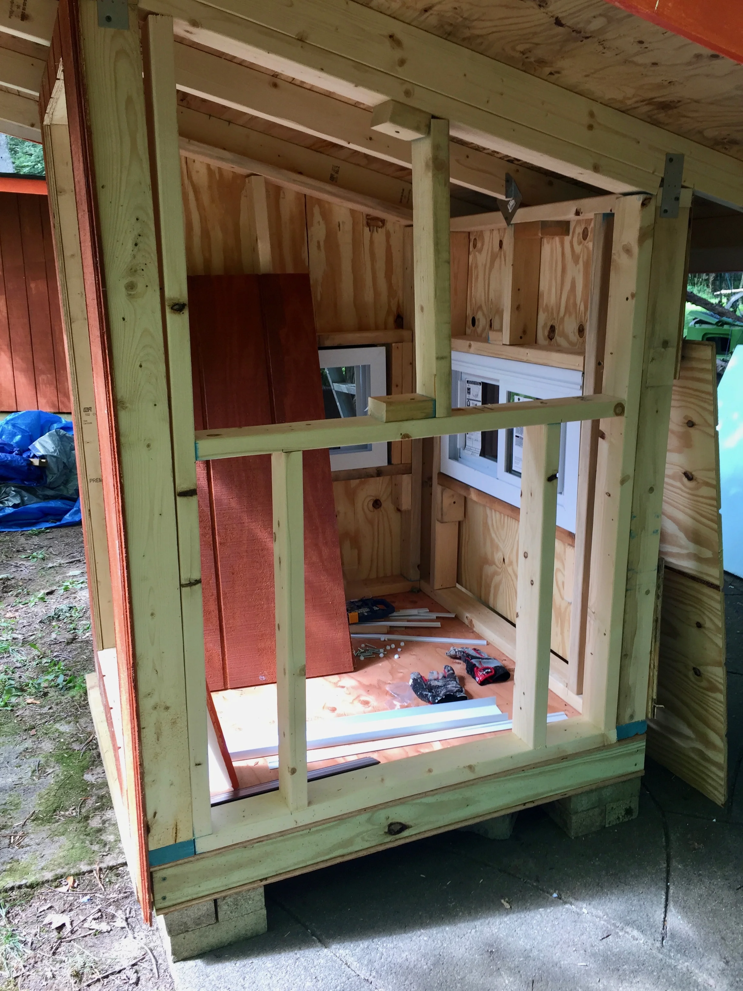 Windows going in to Coop #3!