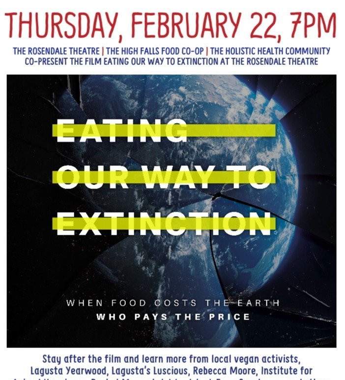 Panel &amp; Screening: Eating Our Way to Extinction