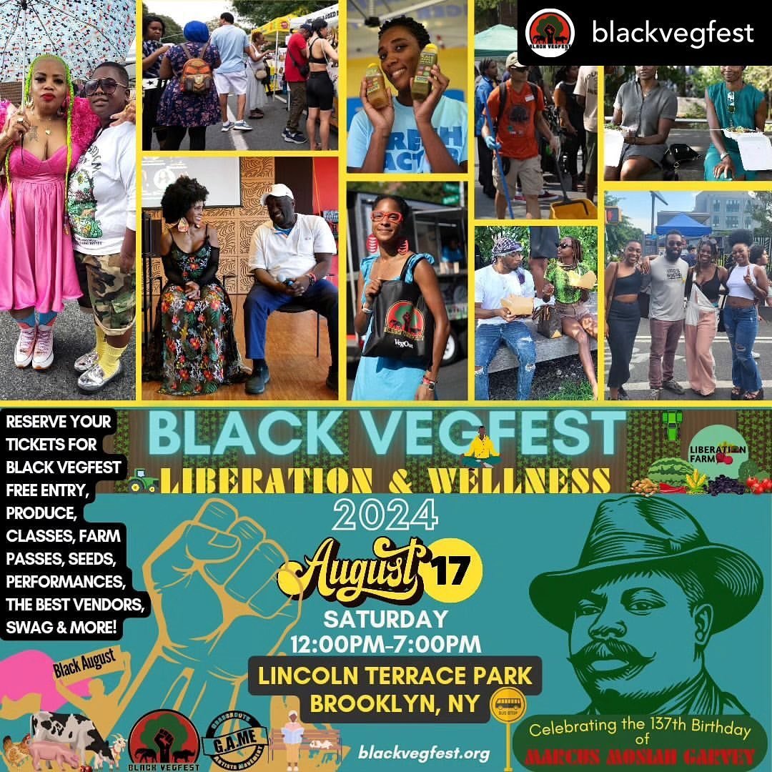 Incredible event to support and the organizers creating it. @blackvegfest is back for their 7th big year! Follow them, Save the date, participate and support! 

Posted @withregram &bull; @blackvegfest Black VegFest 2024: Liberation &amp; Wellness
Loc