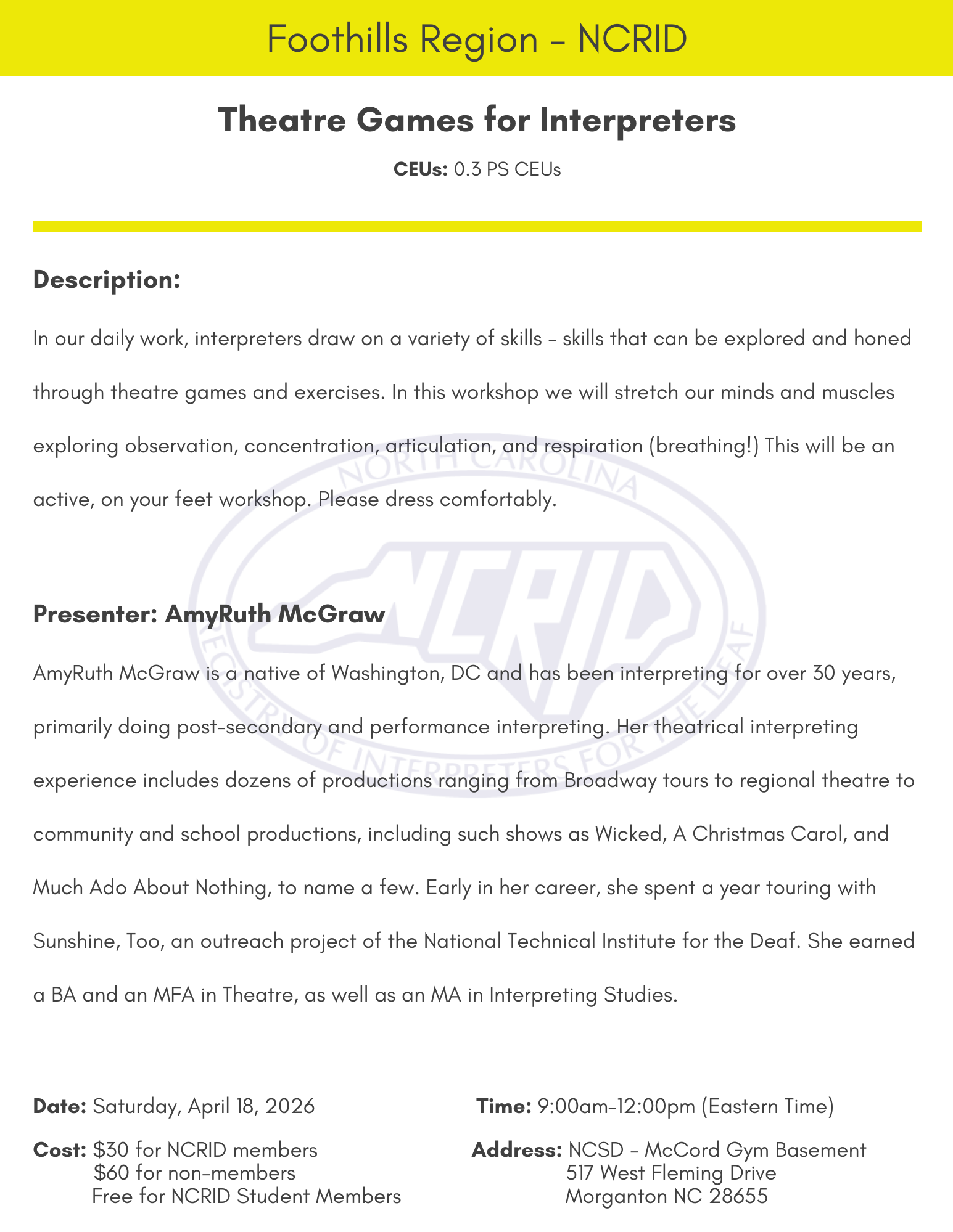 Theatre Games for Interpreters (0.3)