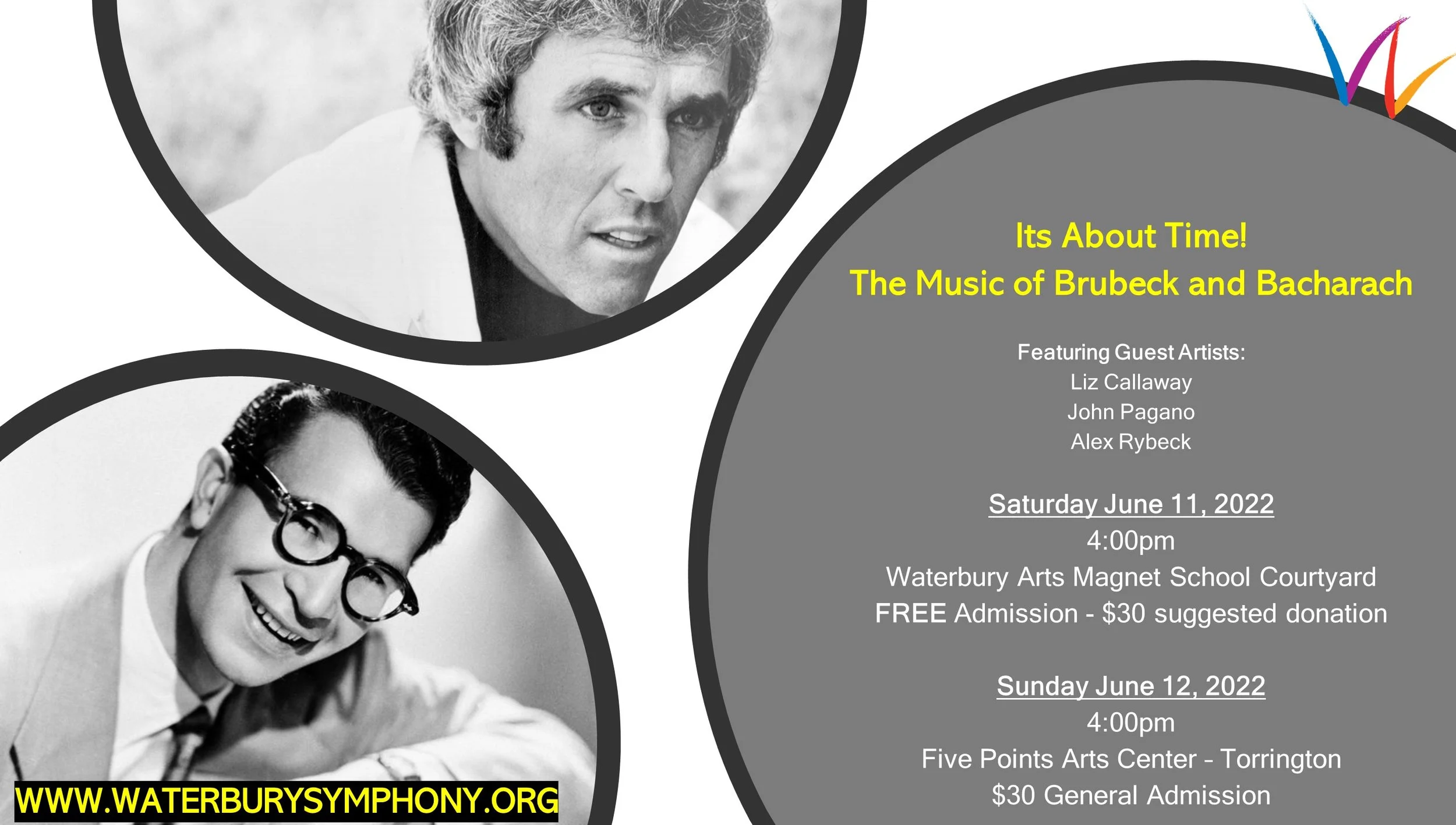 Waterbury, CT – It’s About Time: The Music of Brubeck and Bacharach